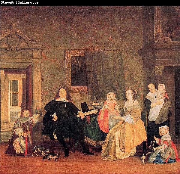 Gabriel Metsu The family of Jan Jacobsz Hinlopen just before the youngest and his wife Leonora Huydecoper van Maarsseveen died